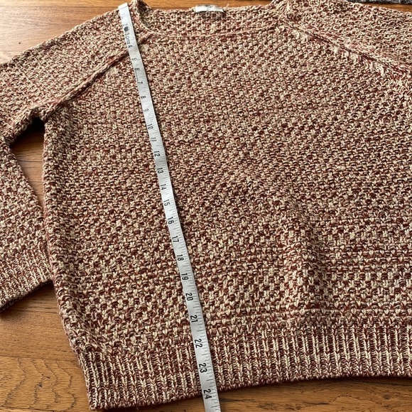 JOIE Metallic Gold Crew Neck Long Sleeve Sweater Size Small - Picture 5 of 13